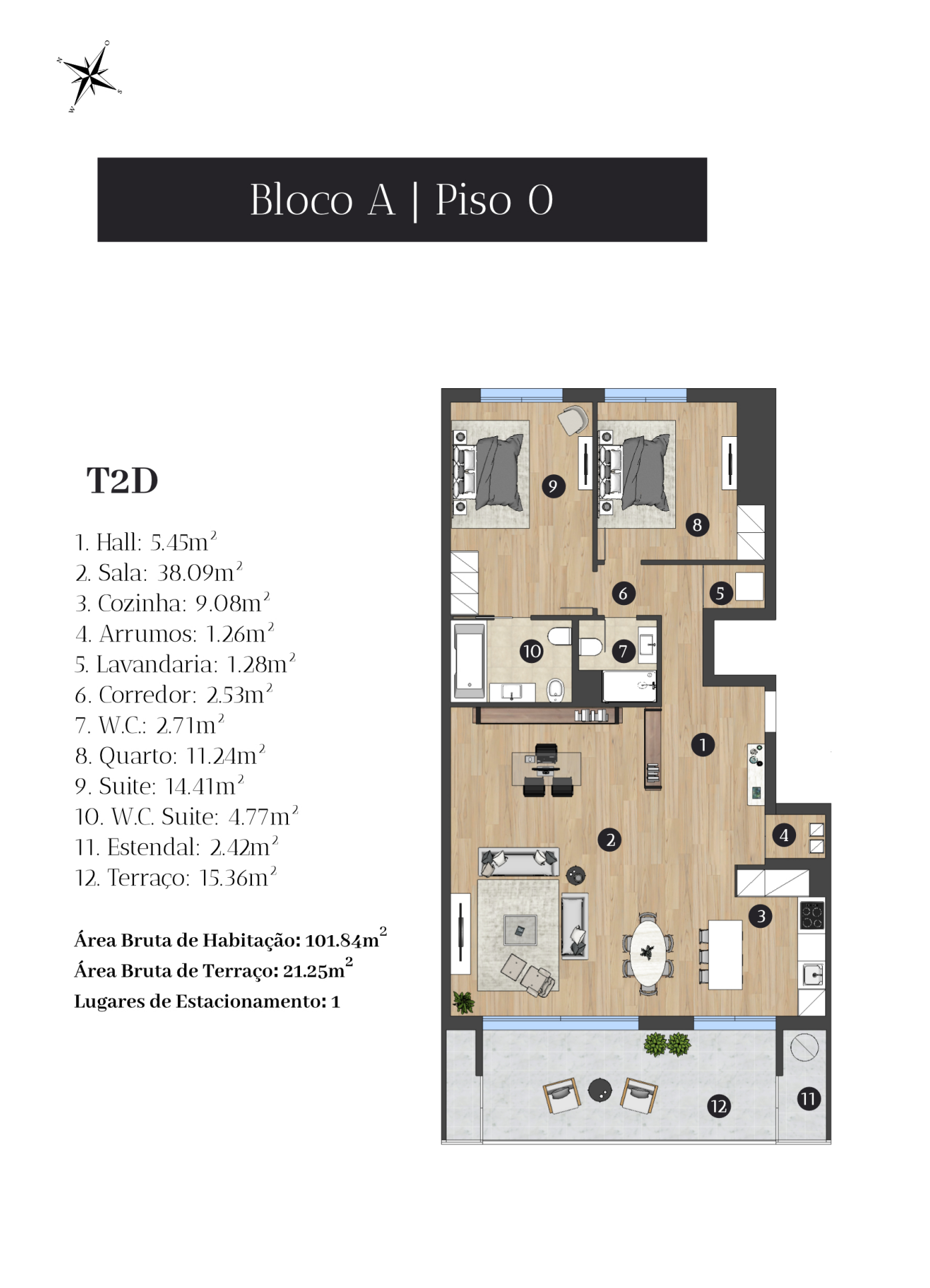 TSF CP T2D P0 Ed. 1 Bloco A PLANTA